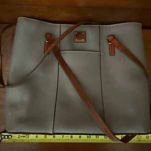 Dooney & Bourke Gray and Brown Shoulder Bag